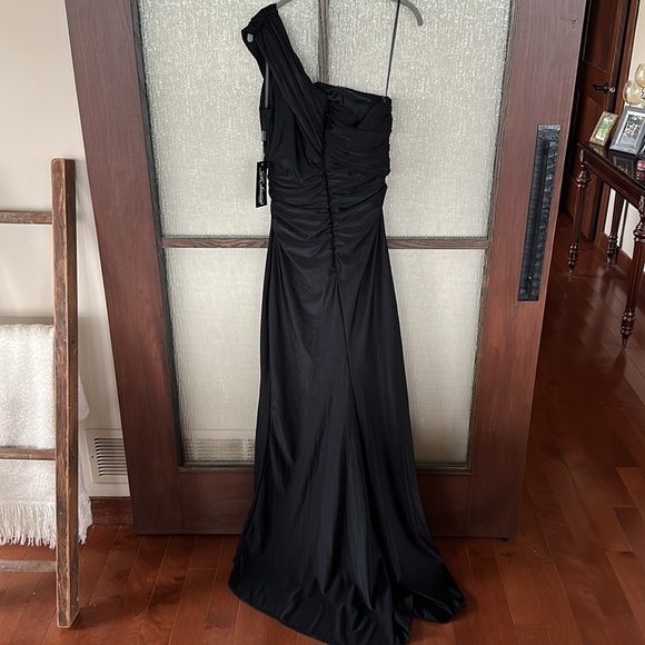 La Femme one shoulder Jersey gown size 16 NWT - Picture 8 of 9